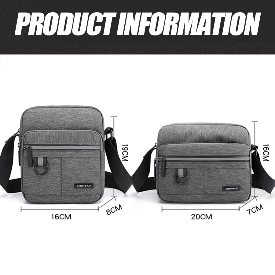 Customized Men Single Strap Shoulder Bag Women Durable Waterproof