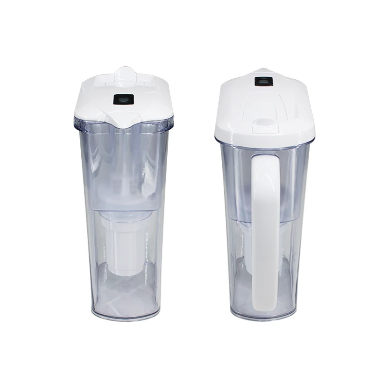 Large Water Filter Pitcher for Tap Water Filter with Smart Light Filter Change Remind Water Kettles