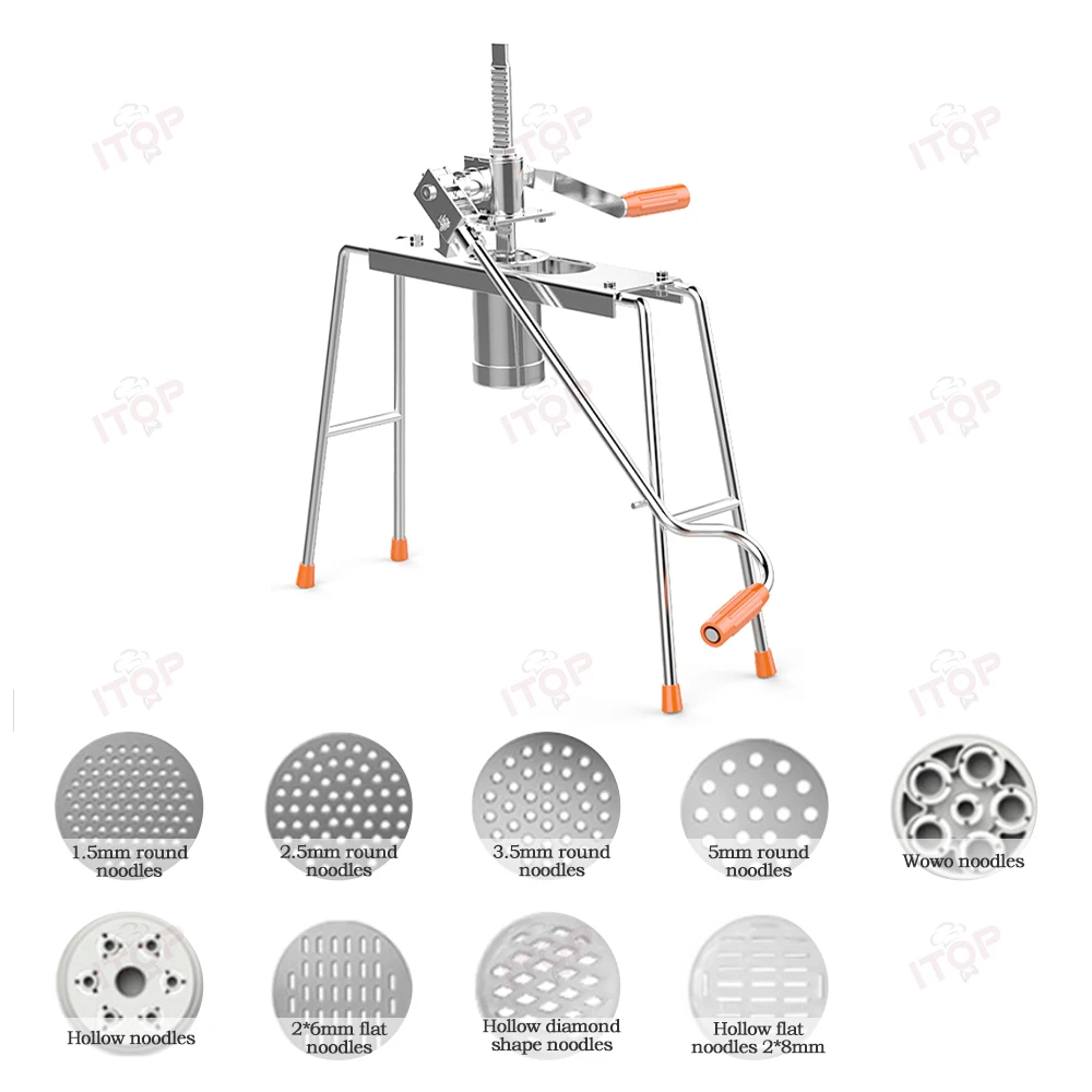 9pcs/套手动压面机手工面条机不锈钢多功能面条机