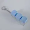 Round hat   blue Snake chain without lights