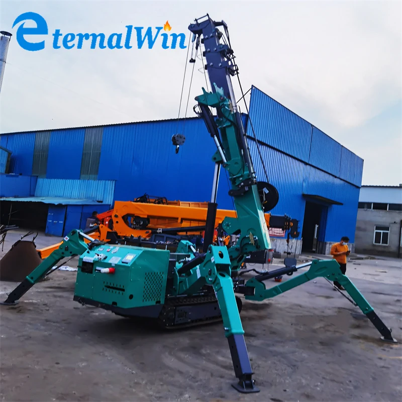 Indoor Outdoor Spider Crane Small Mobile 3 Ton Mini Spider Crane With Torque Limit