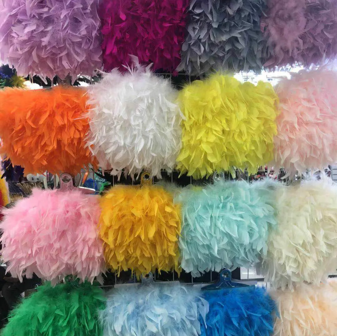 Factory Manufacture Wholesale Feather Boas Bulk Turkey Boa Feathers