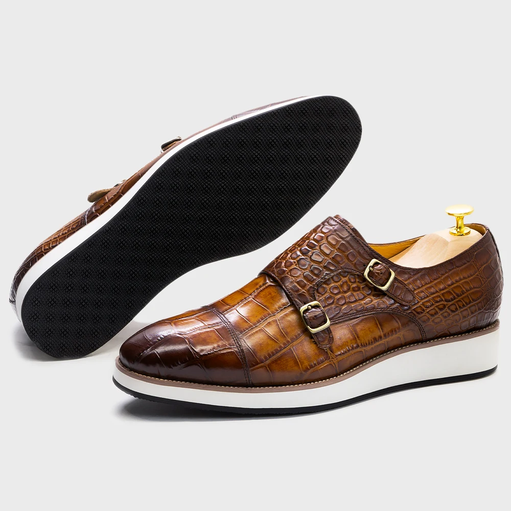 New Arrival Italian Handmade Casual Dress Men's Cow Leather Shoes Lace ...