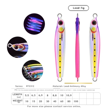 Fishing Lures Saltwater Lures Metal Fish Lures Jigging Saltwater Jig Microjig Small Jig Sea Bass – Metal Jig – view 4