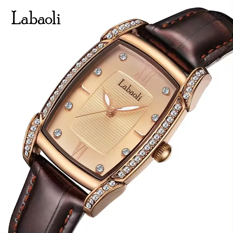 Luxuriöse Labaoli LA048 Legierungsgehäuse Rechteckige Armbanduhr