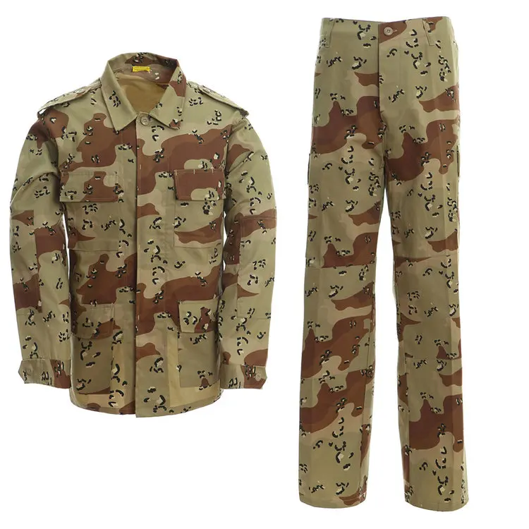 המותאם אישית 6 Colors Desert BDU Digital Camouflage Military Uniform
