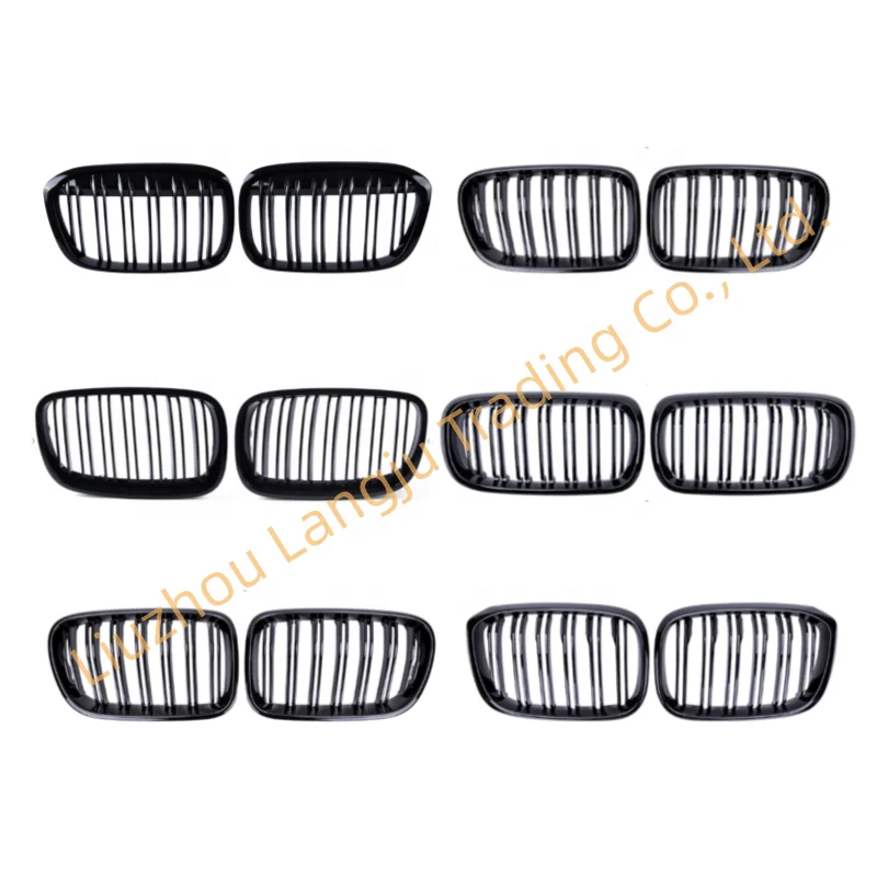 product 2lines auto spare parts bumper radiator grille for bmw x1 f46 x3 f25 g01 x5 x6 f15 f16 g05 e70 e71 f30 f30 f36 g2 g28 f38m odm-56