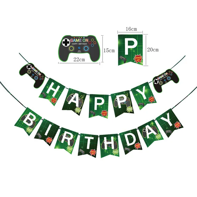 Guirlande A Theme En Papier Pour Anniversaire Banderole Pour Jeu Video Pour Enfants Fournitures Pour Fete D Anniversaire Banniere Buy Jeu D Anniversaire Banniere Jeu Sur Le Theme Guirlande Jeu Sur Le Theme Banniere Product On Alibaba Com