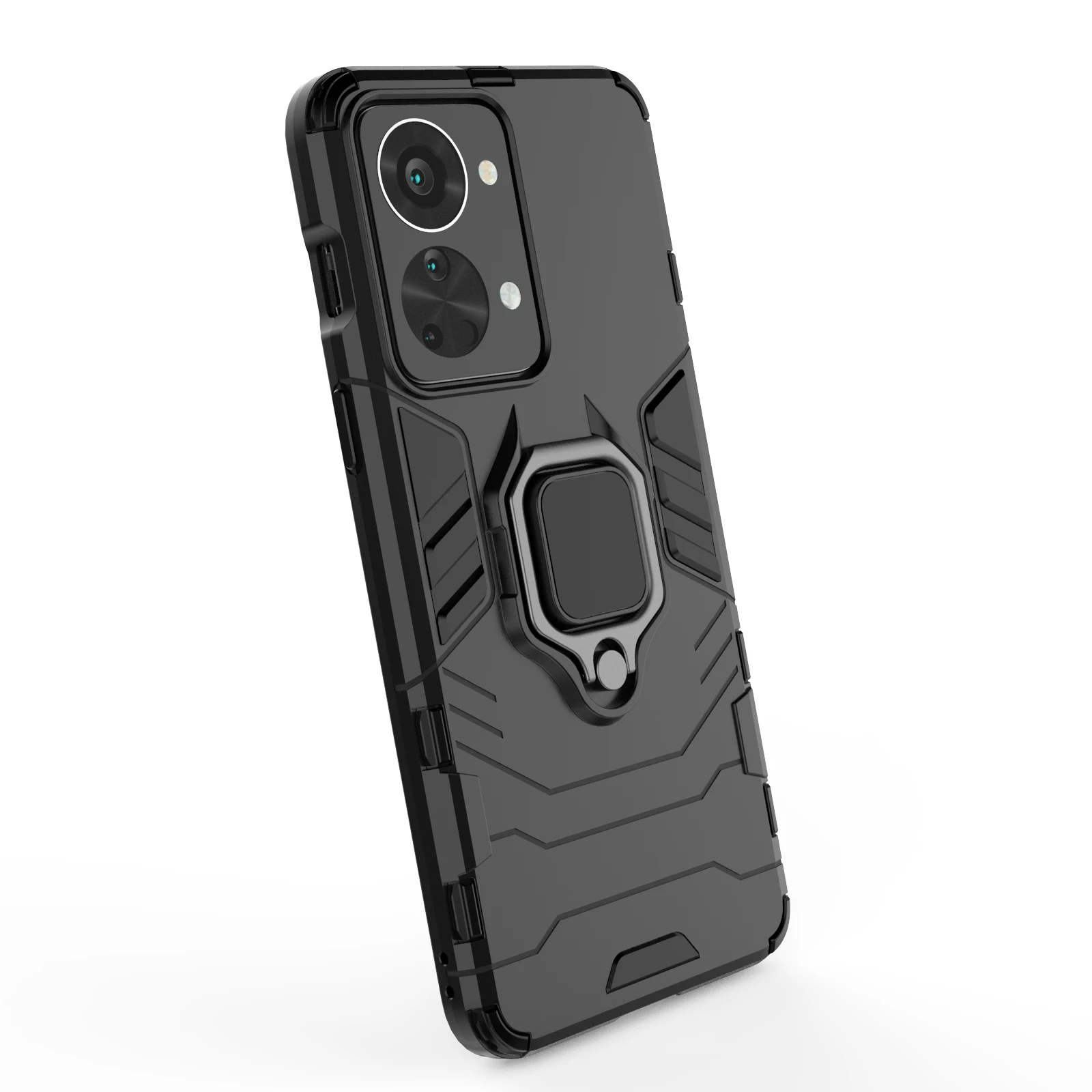 For ONEPLUS NORD 2T 5G  Case Shockproof Magnetic Ring Stand Cover