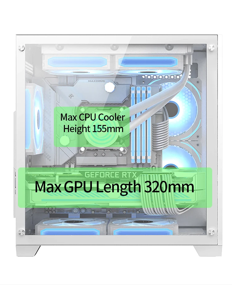 Oem/odm Horizontal Pc Case Matx Gaming Computer Case With Tempered