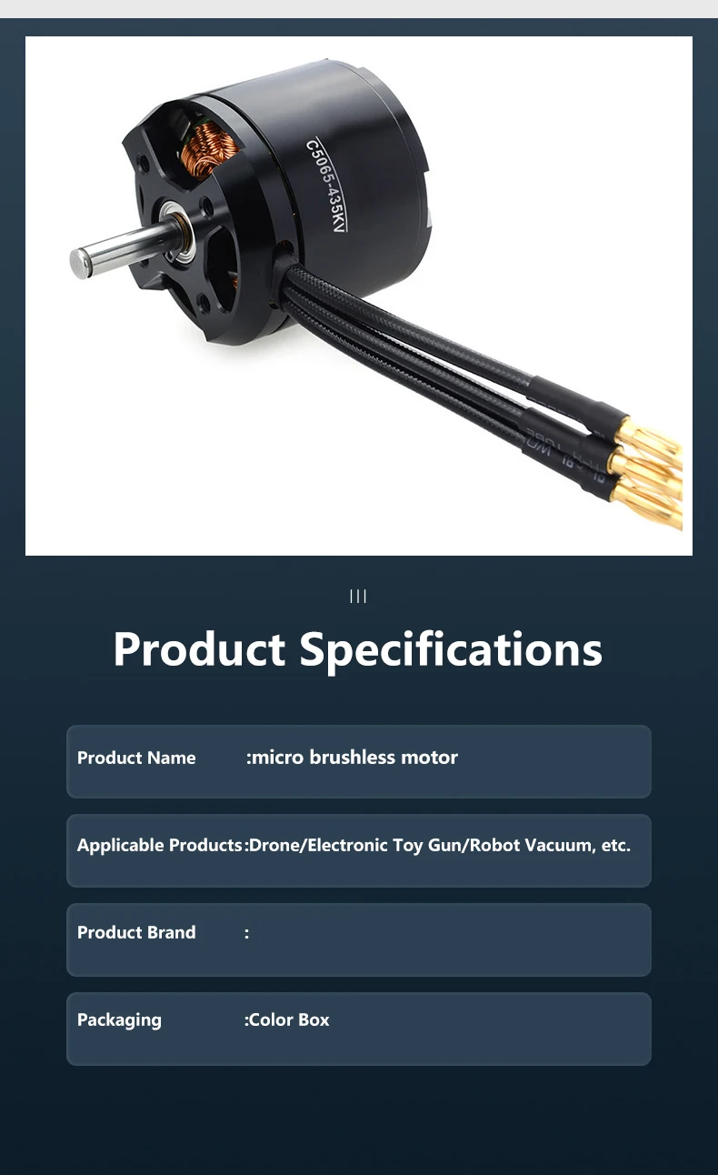 High-speed External Rotor Motor, Waterproof, Brushless, FPV - detail 6