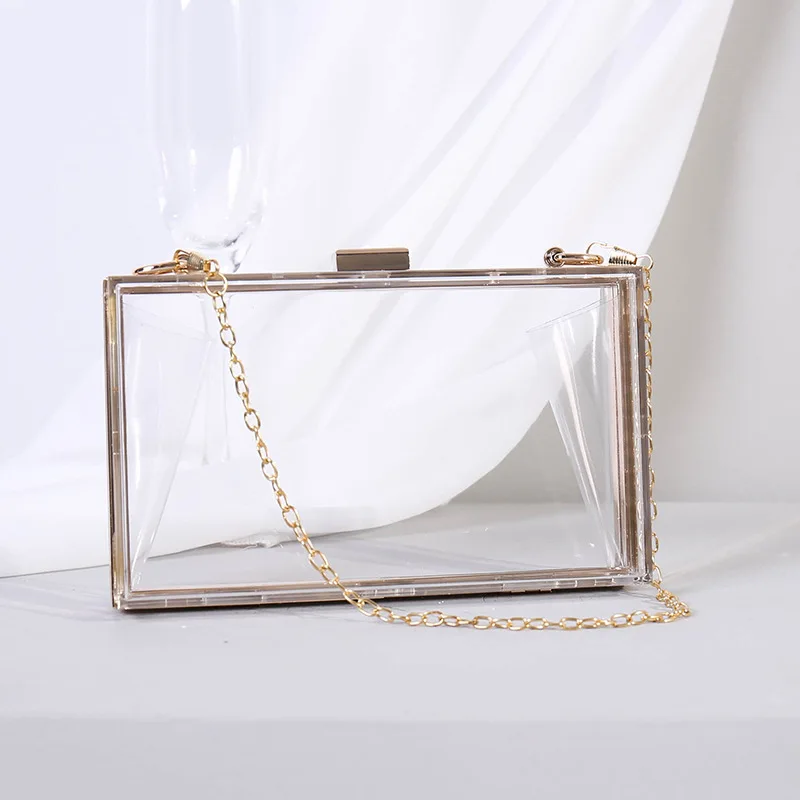 Shop Elegant Acrylic Transparent Bag Perfect for Evening