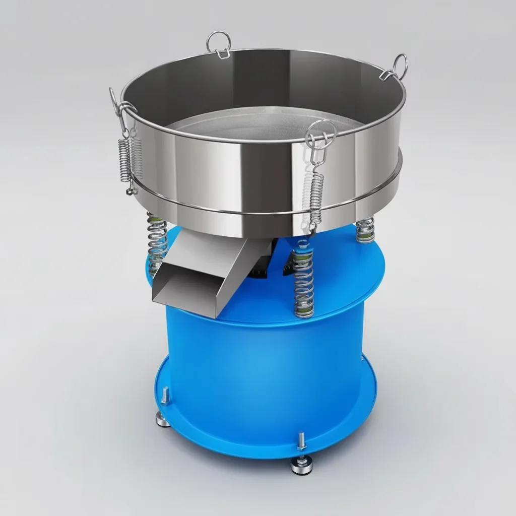 TEBAK Stainless Steel Cassava Flour Cereal Screening Machine Electric Plastic Granules Vibration Screen Grading Sorting Machine