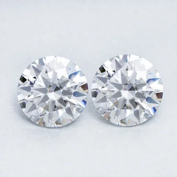 3.0mm-10mm D Color VVS White Loose Moissanite Diamond 1ct 2ct 3ct Pass Diamond Tester Moissanite gemstone