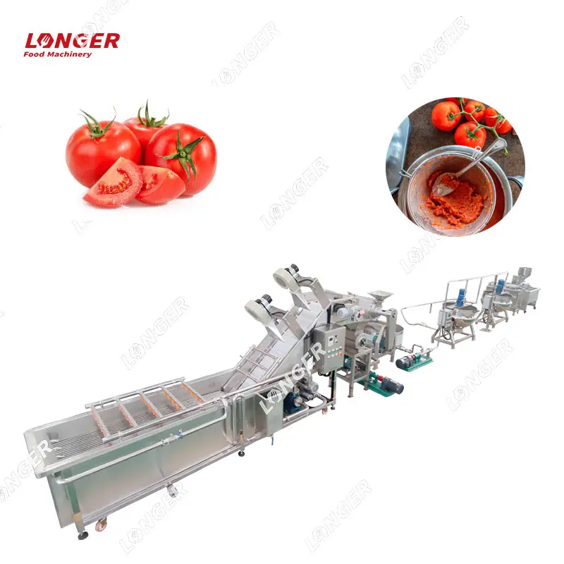 Automatic Tomato Sauce Blending Processing Production Machine Concentration Tomato Ketchup Making Equipment