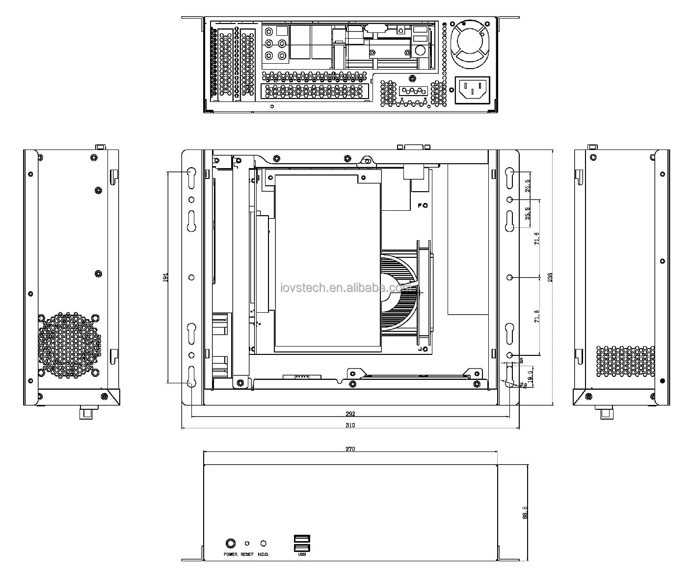IPC2883 Industrial Computer Case - Compact & Versatile
