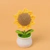 Sharp-cornered Sunflower Potted Plant (5 circles) - 10 petals