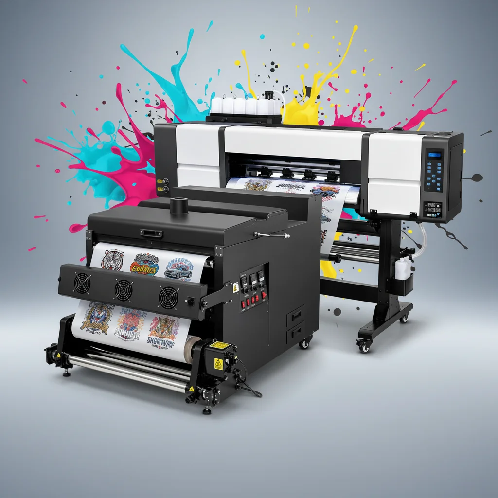 New Industrial 60cm DTF Printer with Dual XP600 Print Head and White Ink Circulation for T Shirt Printing 1 Year Warranty