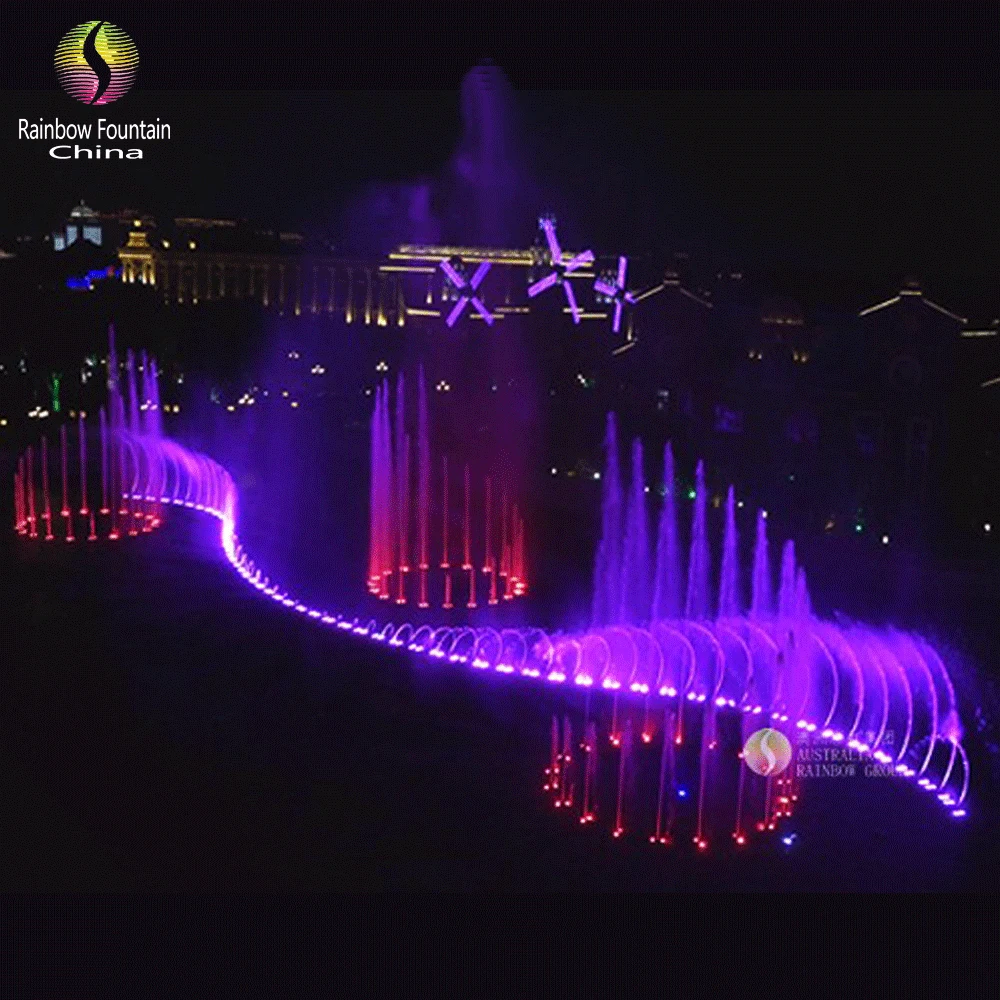 Customized Watershow Project High Quality Dancing Water Musical Fountain Equipment