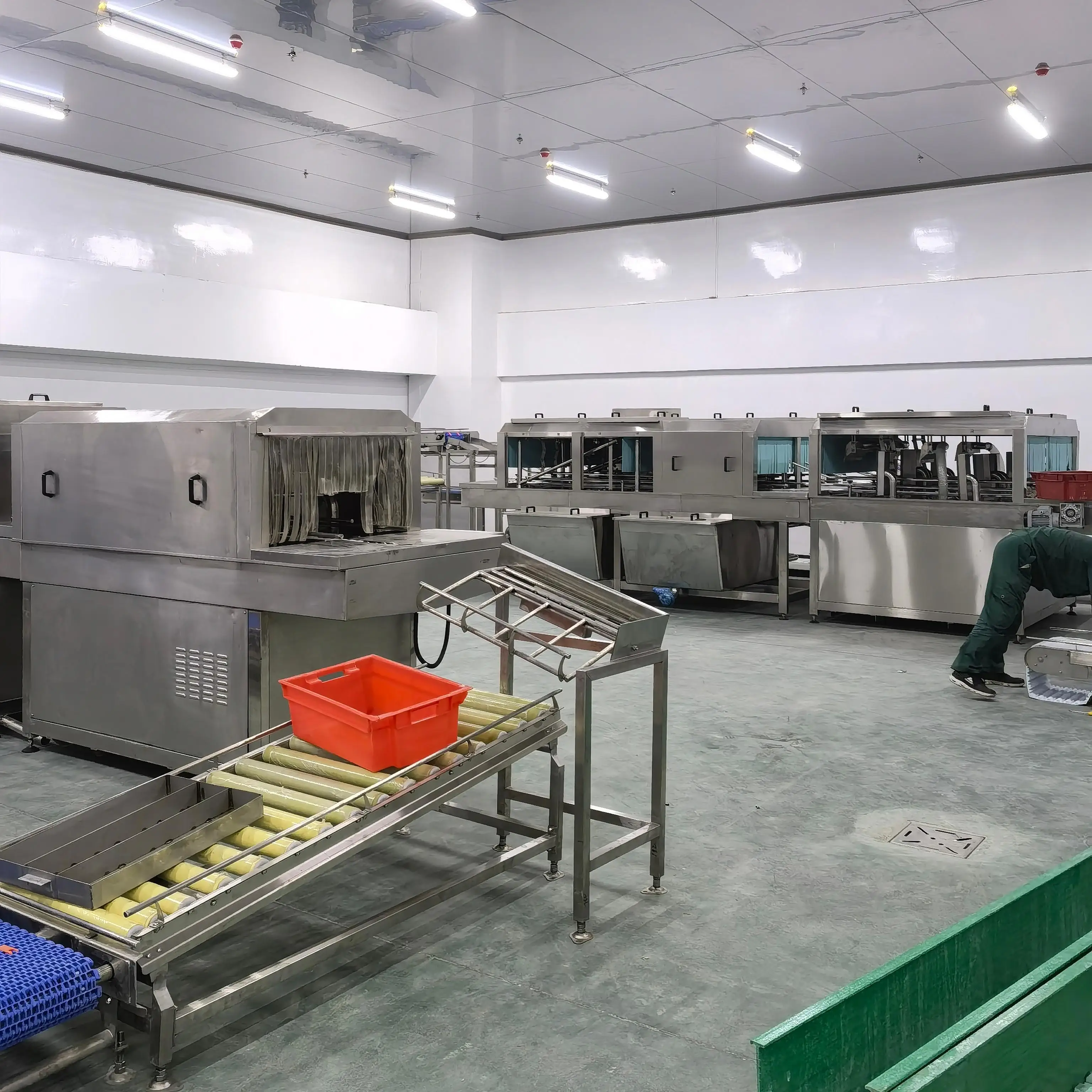 Stainless steel box for slaughterhouse industry and food industry box washing equipment