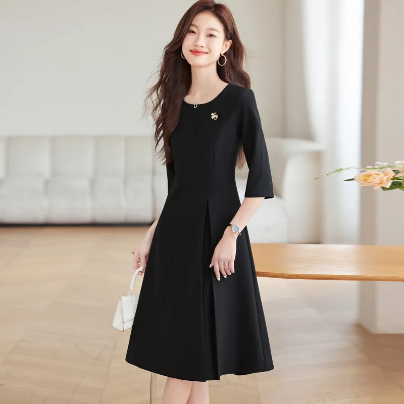Custom Women's Office Lady Style Summer Dress Elegant Bodycon Half