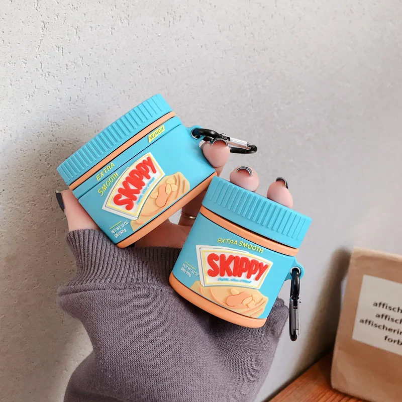 Per Airpods 1 2 Custodie 3d Simpatico Design Di Scatola Di Burro Di  Arachidi Skippy Per Air Pod Pro Scatola Di Ricarica Coperture Protettive In  Silicone Personalizzate - Buy Per Airpods 3