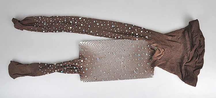 Пикантные блестящие алмазные чулки с драгоценными камнями колготки с высокой талией блестящие колготки с промежностью