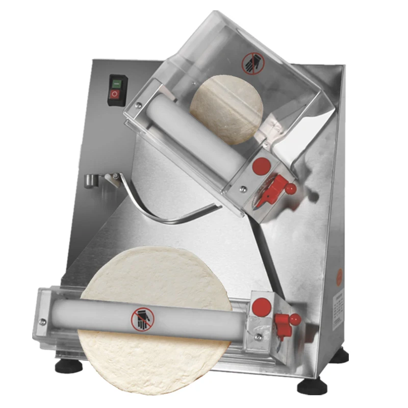 Commercial electric pizza dough roller machine,16 12 inch automatic pizza sheeter roller form base making press machine for sale