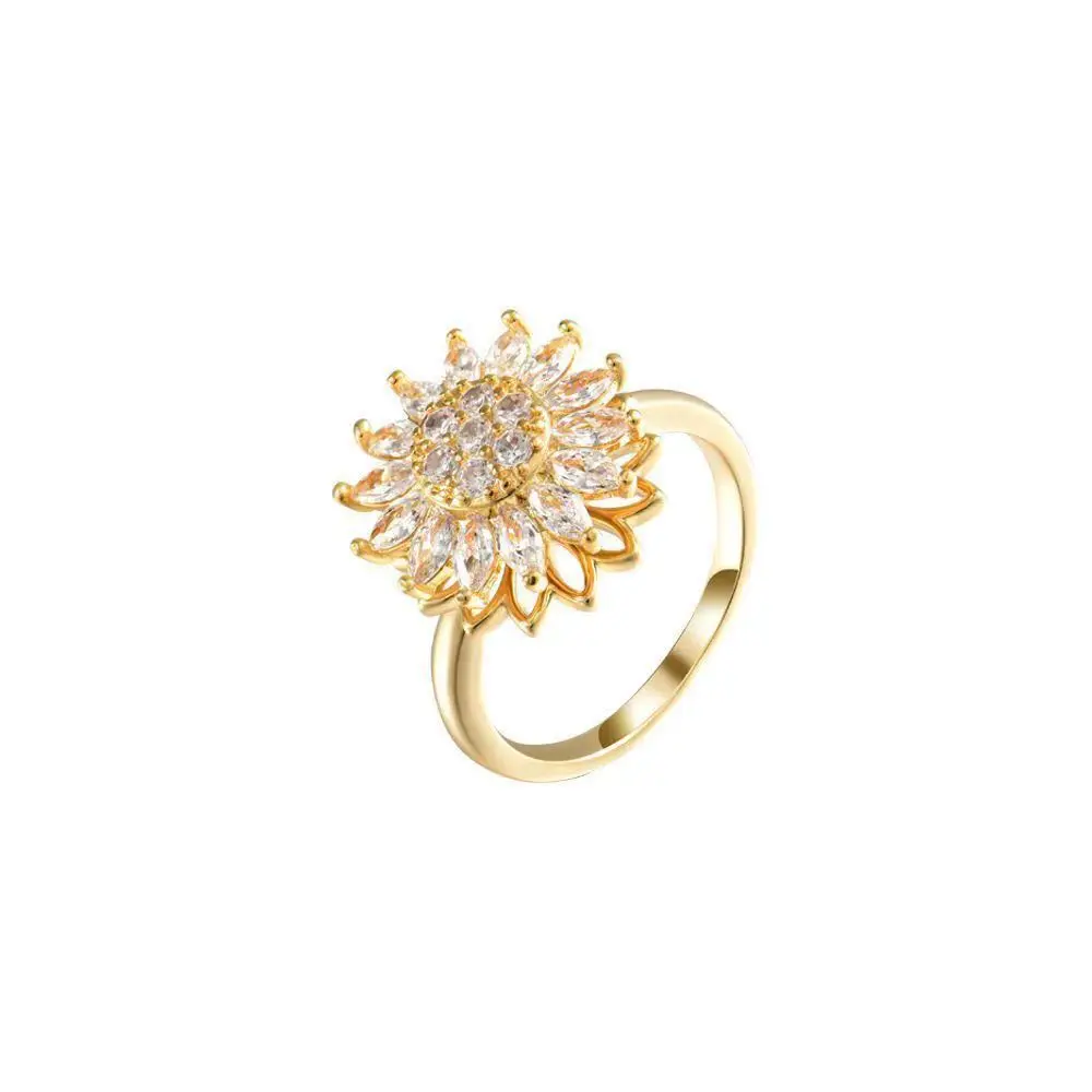 Eiflow Kit Fai Da Te Per Quadretto Appeso Con Girasole In Diamanti Speciali, 18,8x18,5 Cm, Con Catena, Penna E Vassoio, Confezione Regalo