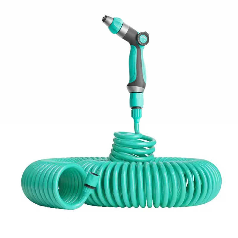 Spring Irrigation Watering  10m 15m 20m Garden EVA PVC Plastic Coiled 3/8 Inch Diameter Spiral Hose for Home