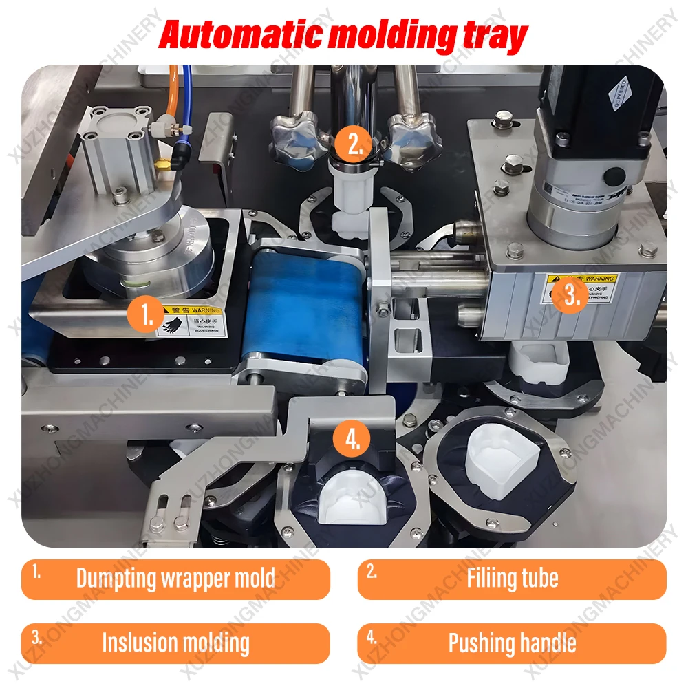 Full Automatic Dumpling Making Machine Half Moon Shaped Momo Dumpling Gyoza Machine Electric Pierogi Dumpling Machine