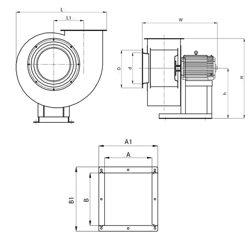 Centrifugal Blower, A.C. Source, metal - detail 8