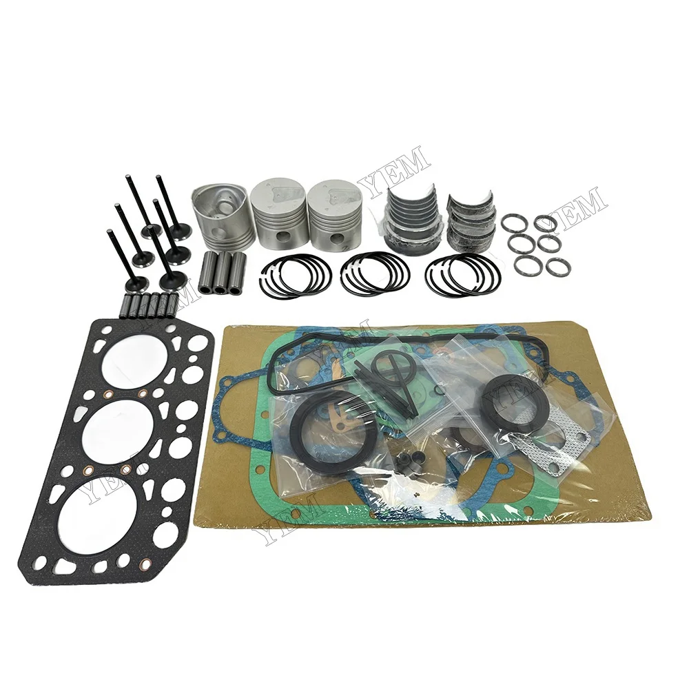Overhaul Rebuild Kit (Cylinder Liner Not Included) for Mitsubishi K3D Engine