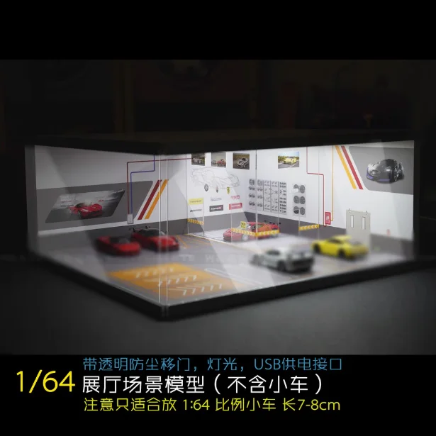 1/64展示50台可・BKオーク・ディスプレーBOX / スタイリッシュジオラマ 1/64展示28台可・BK.WH&RD・4層式 ディスプレーBOX/ネオジオラマ
