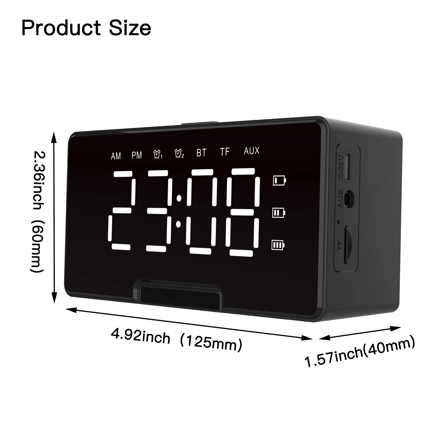 New Lifestyle Products Multi Function Mini Portable Alarm Clock Speaker  With Mobile Phone Bracket(b61) - Buy Alarm Clock,Portable,Mobile Phone  Bracket Product on Alibaba.com