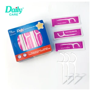 Daily Care Individually Wrapped for Floss Stick JS2001P Free Sample Dental Device Interdental Flossers Wholesale for Restaurant