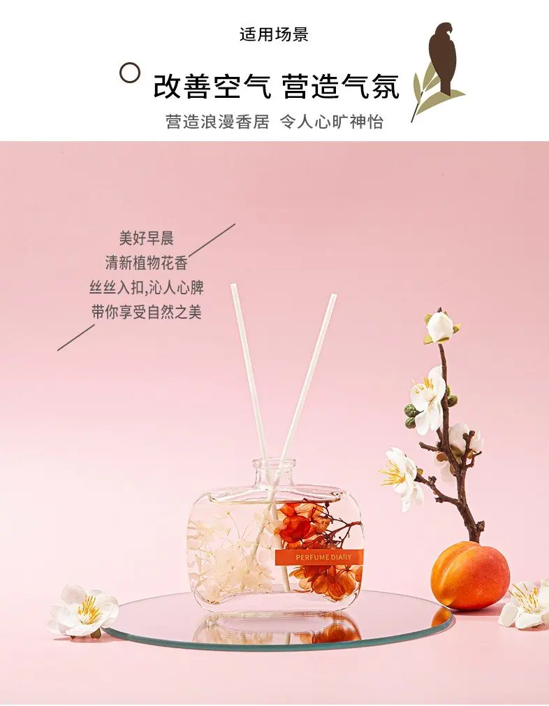 100ml Flameless Essential Oil Reed Diffuser Sets For Aromatherapy For ...
