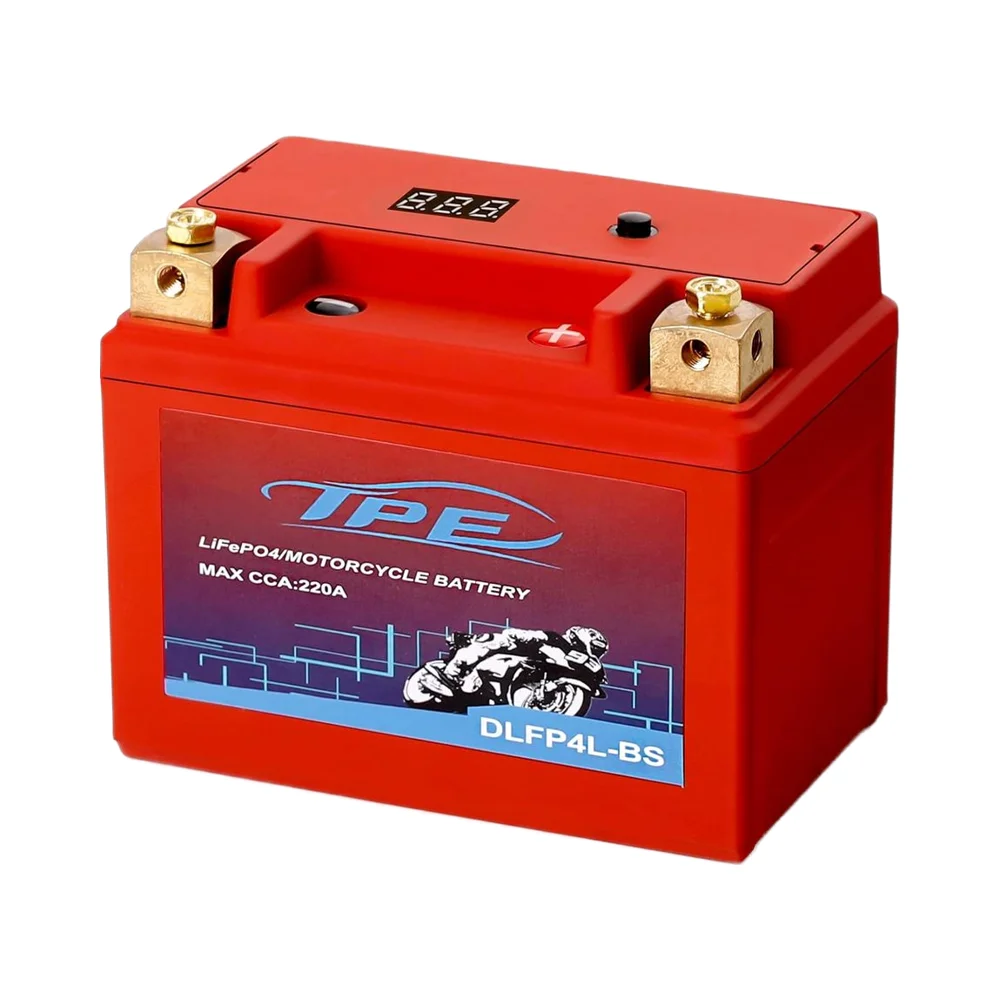 TPE Lithium Motorcycle Powersport Engine Start Battery Solid State 12.8V 2.5AH 220CCA BMS (Smart Management System) 2500-8000