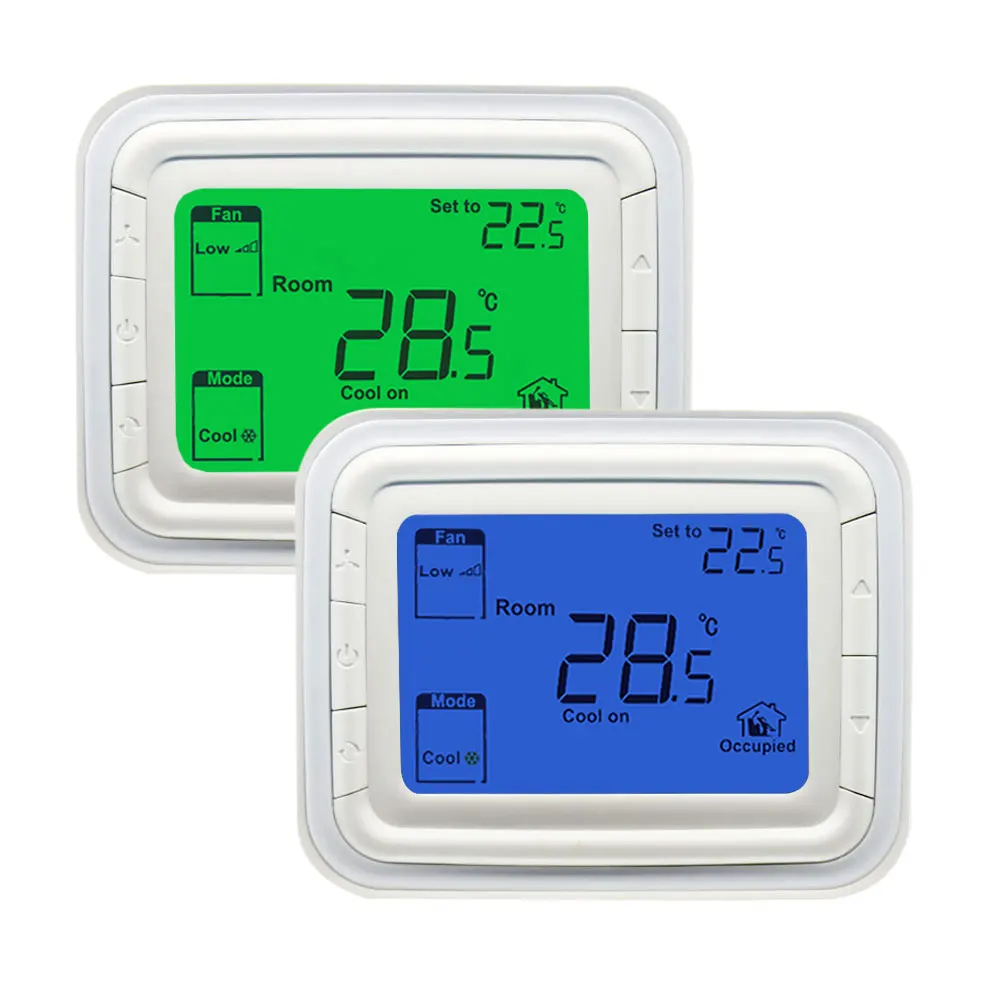 T6865 Series Large LCD Digital Room Fan Coil Thermostat for HVAV System