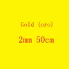 gold 2mm 50cm