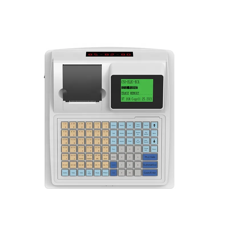 Registratore Di Cassa T2MINI Con Stampante Termica 58mm – 48 Tasti Programmabili, Display 2,8″, Per Negozi E Bar