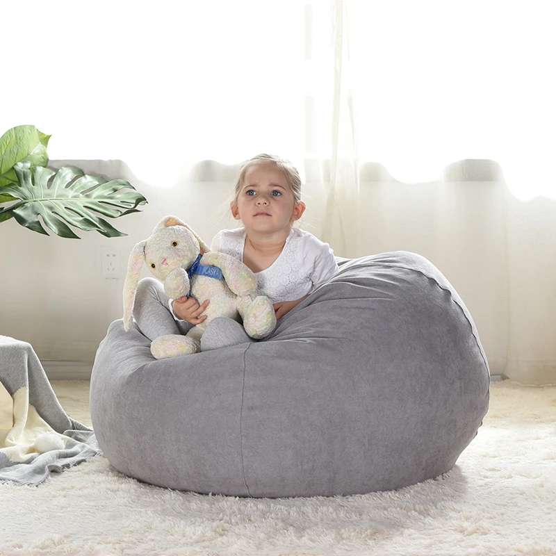 Yj Stuffed Animals Bean Bag Chair Cover Candy-colored Bean Bag,Baby ...