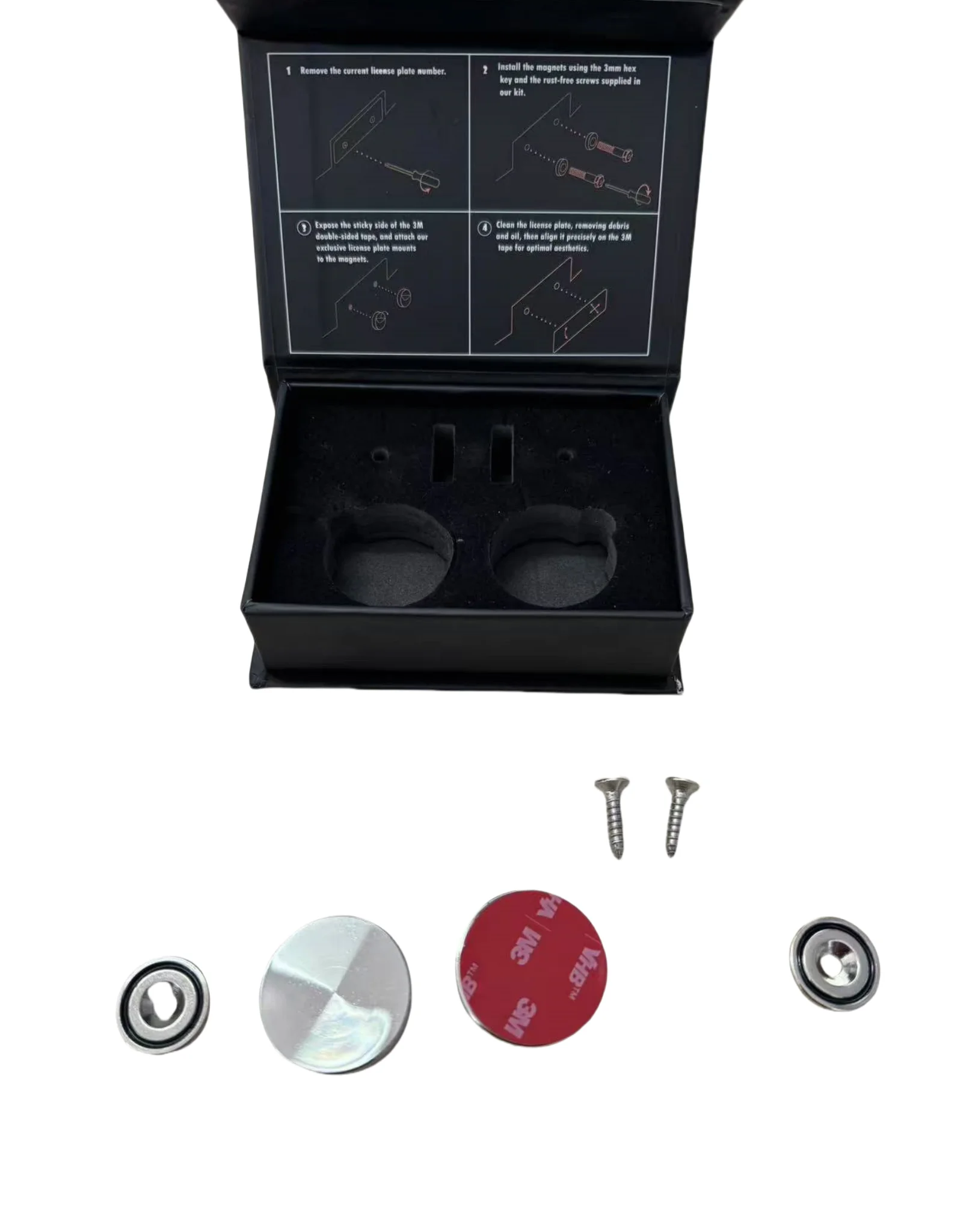 Small Volume Strong Power Neodymium Magnet Car License Plate Magnet Industrial Permanent Magnet with Punching Service