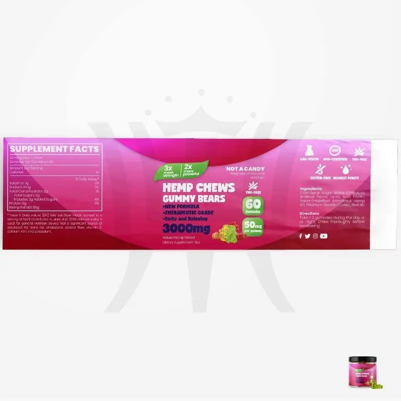 
 Оптовая продажа ODM/OEM пеньковая резинка для взрослых-полная Омега 3 6 9-богатый Витамин E & B-стимулирует здоровье  