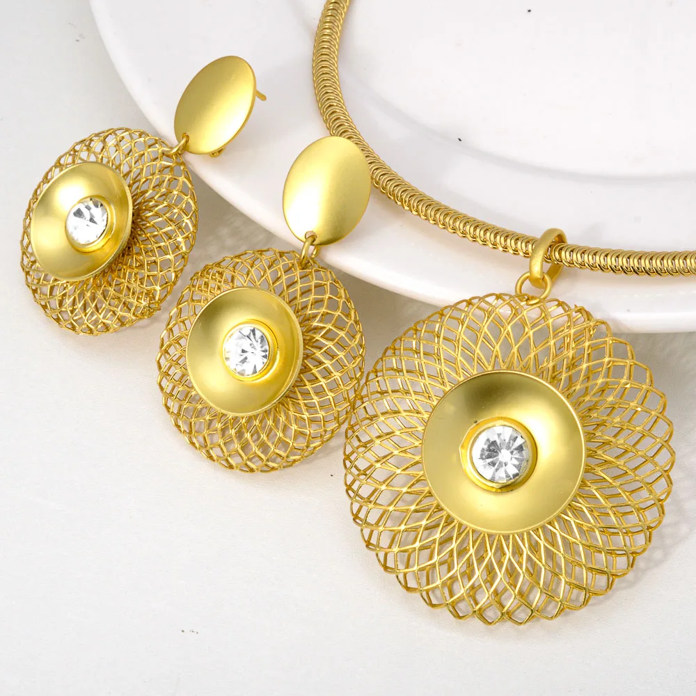 Fashion Women Wedding High Quality Brass Jewelry Set For Bride Buy