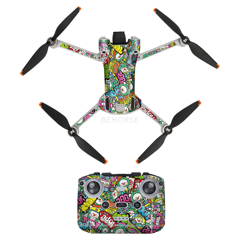 Drone PVC Sticker Skin Protector for Mavic Mini 3 & DJI RC