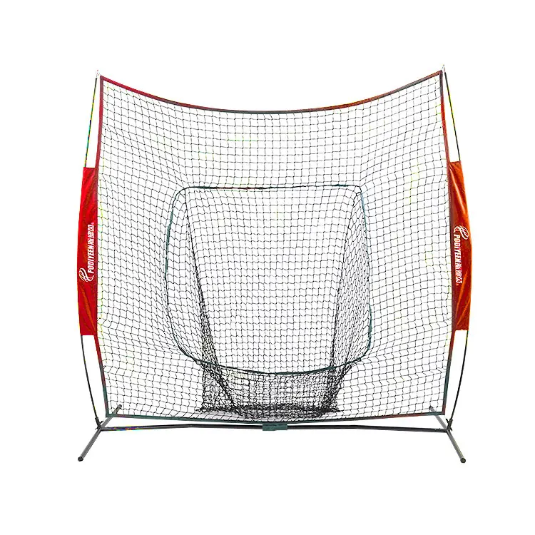 Filet De Frappe Baseball/softball Pro 2,1x2,1m - Noir - Montant Inclus, Neuf