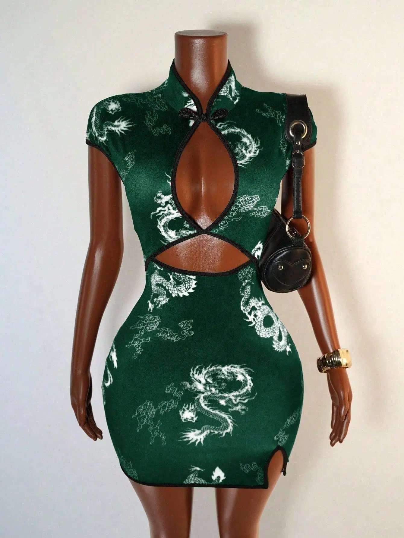 green dragon dresses clothing Chatham Dress Gekko Green Dragon Print  Dizzy-Lizzie