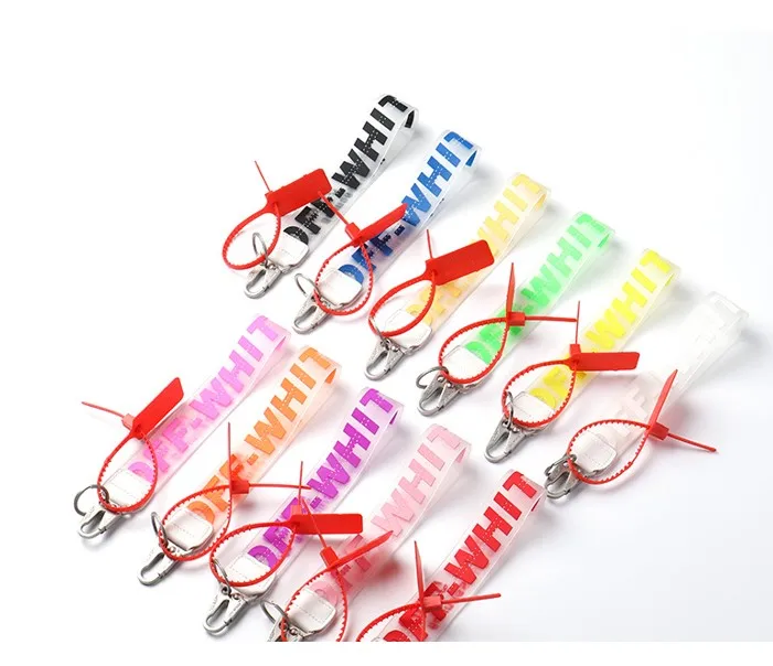 Keychain Lanyard Pink Off White Keychain Wrist Lanyard Off White