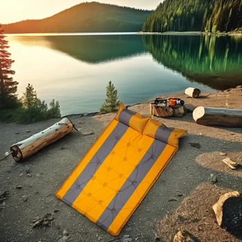 Outdoor Automatic Inflatable Mattress Dual/Single Person Ultra Lightweight Portable Air Floor Yoga Mat